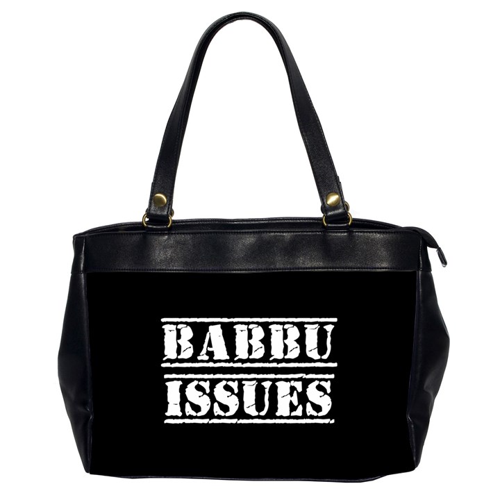 Babbu Issues - Italian daddy issues Oversize Office Handbag (2 Sides)