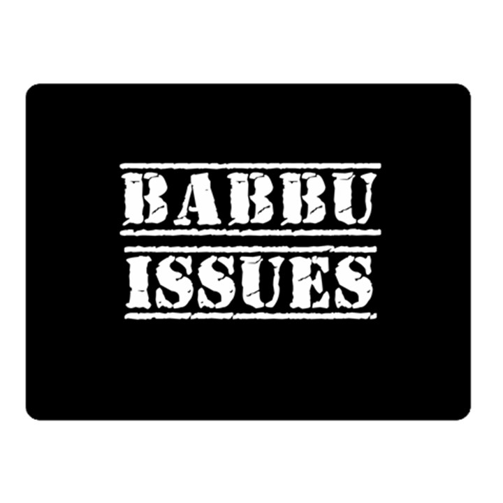 Babbu Issues - Italian daddy issues One Side Fleece Blanket (Small)