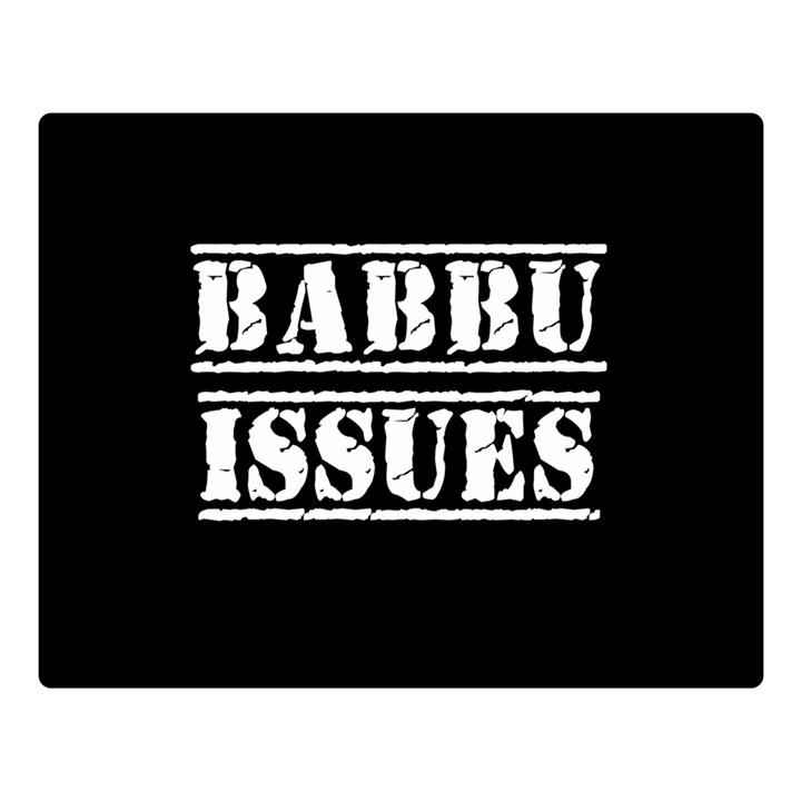 Babbu Issues - Italian daddy issues Premium Plush Fleece Blanket (Large)