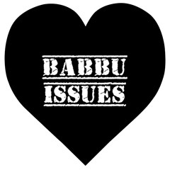 Babbu Issues - Italian Daddy Issues Wooden Puzzle Heart by ConteMonfrey