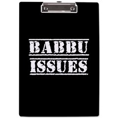 Babbu Issues - Italian Daddy Issues A4 Acrylic Clipboard by ConteMonfrey