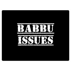 Babbu Issues - Italian Daddy Issues One Side Premium Plush Fleece Blanket (extra Small) by ConteMonfrey