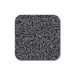 Weird Monster Reptile Drawing Motif Pattern Rubber Coaster (square) by dflcprintsclothing