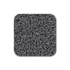 Weird Monster Reptile Drawing Motif Pattern Rubber Square Coaster (4 Pack) by dflcprintsclothing