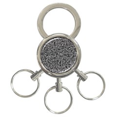 Weird Monster Reptile Drawing Motif Pattern 3-ring Key Chain by dflcprintsclothing