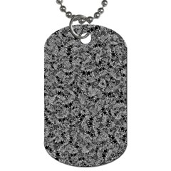 Weird Monster Reptile Drawing Motif Pattern Dog Tag (two Sides)