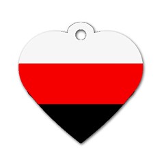 Erzya Flag Dog Tag Heart (one Side) by tony4urban