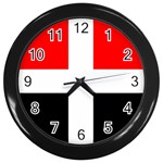 Arpitania Flag Wall Clock (Black) Front