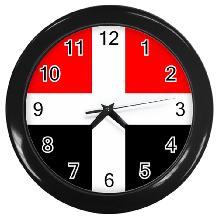 Arpitania Flag Wall Clock (Black)