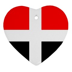 Arpitania Flag Heart Ornament (two Sides) by tony4urban