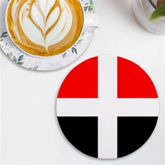 Arpitania Flag UV Print Round Tile Coaster