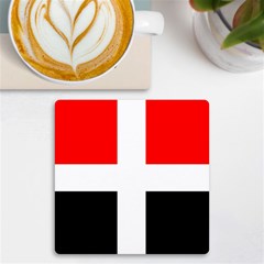 Arpitania Flag Uv Print Square Tile Coaster  by tony4urban