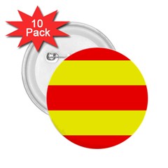 Aust Agder Flag 2 25  Buttons (10 Pack) 