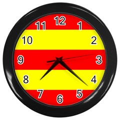 Aust Agder Flag Wall Clock (black)