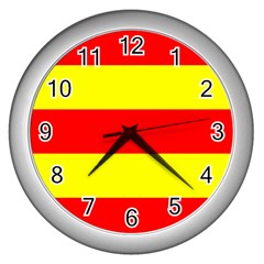 Aust Agder Flag Wall Clock (silver) by tony4urban