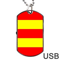 Aust Agder Flag Dog Tag Usb Flash (one Side) by tony4urban