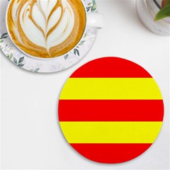 Aust Agder Flag Uv Print Round Tile Coaster by tony4urban