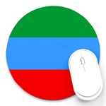 Dagestan Flag Round Mousepad Front