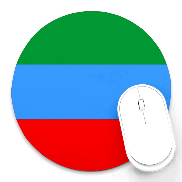 Dagestan Flag Round Mousepad