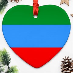 Dagestan Flag Ornament (heart)