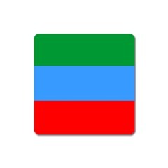 Dagestan Flag Square Magnet