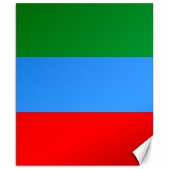 Dagestan Flag Canvas 8  X 10  by tony4urban