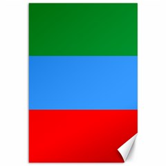 Dagestan Flag Canvas 12  X 18 