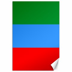 Dagestan Flag Canvas 20  X 30  by tony4urban