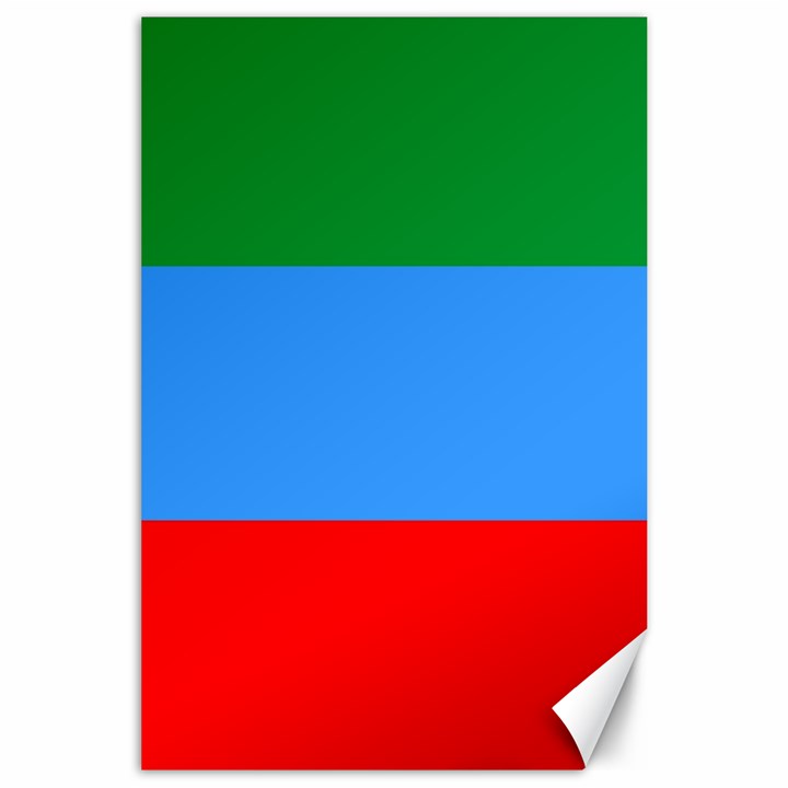 Dagestan Flag Canvas 24  x 36 