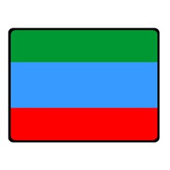 Dagestan Flag One Side Fleece Blanket (small) by tony4urban