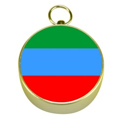 Dagestan Flag Gold Compasses