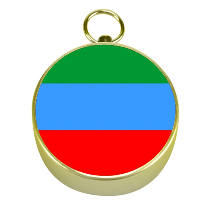 Dagestan Flag Gold Compasses