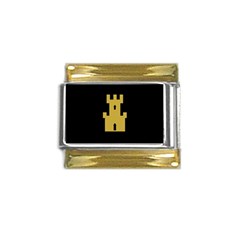 Finnmark Flag Gold Trim Italian Charm (9mm) by tony4urban