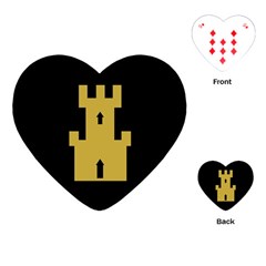 Finnmark Flag Playing Cards Single Design (heart) by tony4urban