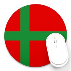 Bornholm Denmark Flag Round Mousepad by tony4urban