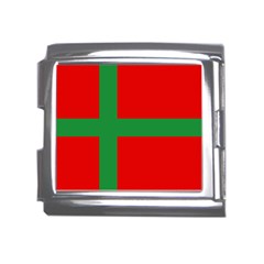 Bornholm Denmark Flag Mega Link Italian Charm (18mm)