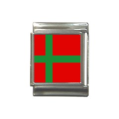 Bornholm Denmark Flag Italian Charm (13mm) by tony4urban