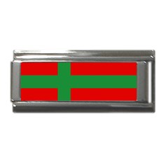 Bornholm Denmark Flag Superlink Italian Charm (9mm)