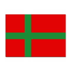 Bornholm Denmark Flag Sticker A4 (100 Pack) by tony4urban