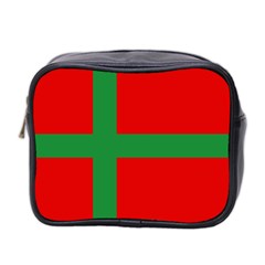 Bornholm Denmark Flag Mini Toiletries Bag (two Sides) by tony4urban