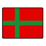 Bornholm Denmark Flag Fleece Blanket (Small) 45 x34  Blanket Front