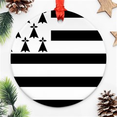 Brittany Flag Ornament (round) by tony4urban