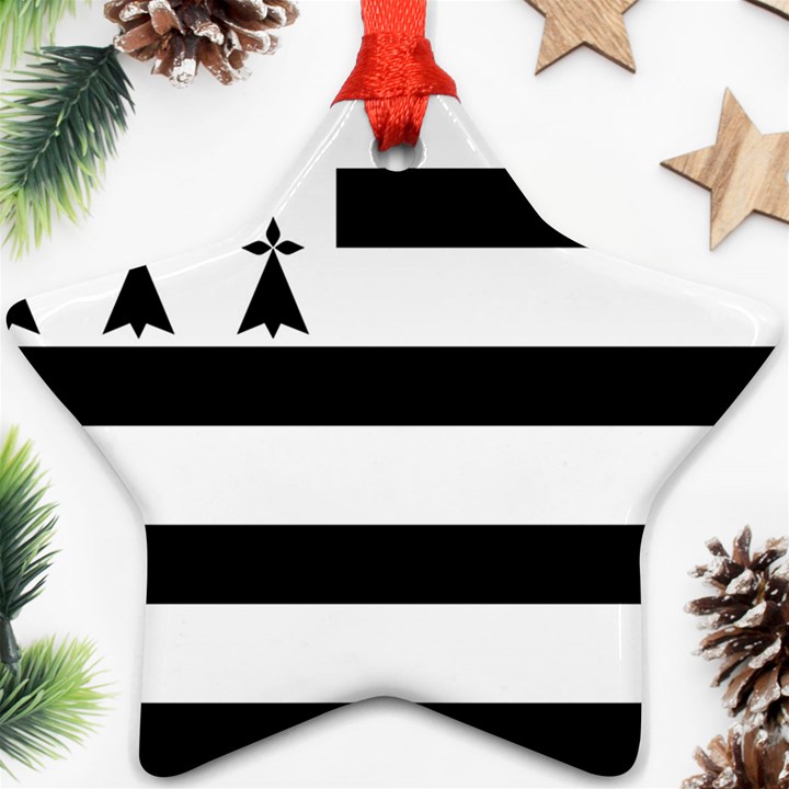 Brittany Flag Ornament (Star)