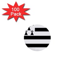 Brittany Flag 1  Mini Buttons (100 Pack)  by tony4urban