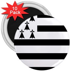 Brittany Flag 3  Magnets (10 Pack)  by tony4urban