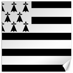 Brittany Flag Canvas 12  X 12  by tony4urban