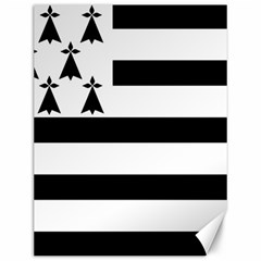 Brittany Flag Canvas 12  X 16  by tony4urban