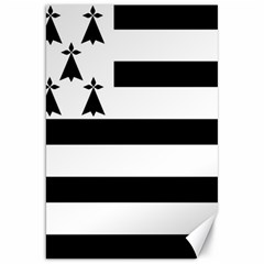 Brittany Flag Canvas 20  X 30  by tony4urban