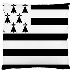 Brittany Flag Standard Premium Plush Fleece Cushion Case (one Side) by tony4urban