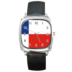 Banskobystricky Flag Square Metal Watch by tony4urban